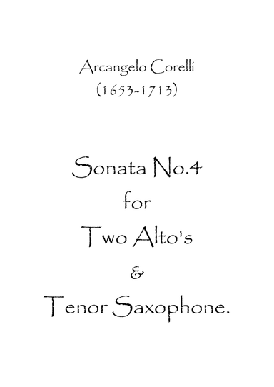 Sonata No.4 (arr. Spence Bundy)