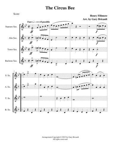 The Circus Bee (arr. Gary Bricault)