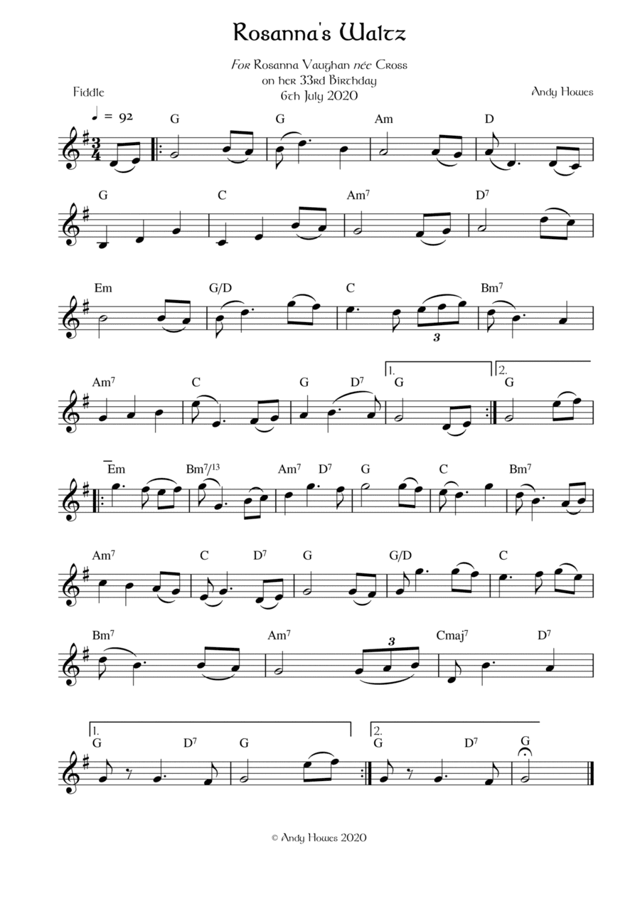 Roseanna's Waltz