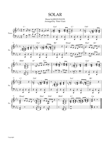 Solar (arr. Peter Viani)