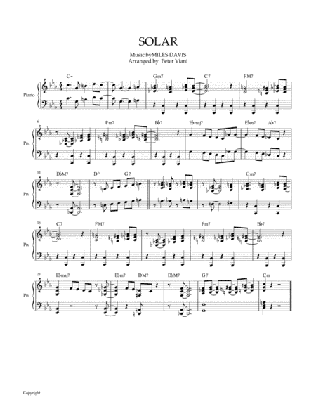 Solar (arr. Peter Viani)