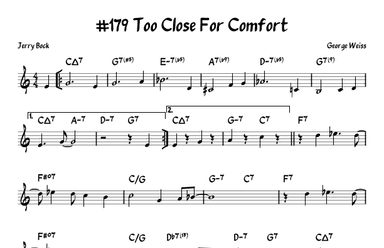 Too Close For Comfort (arr. John Fries)