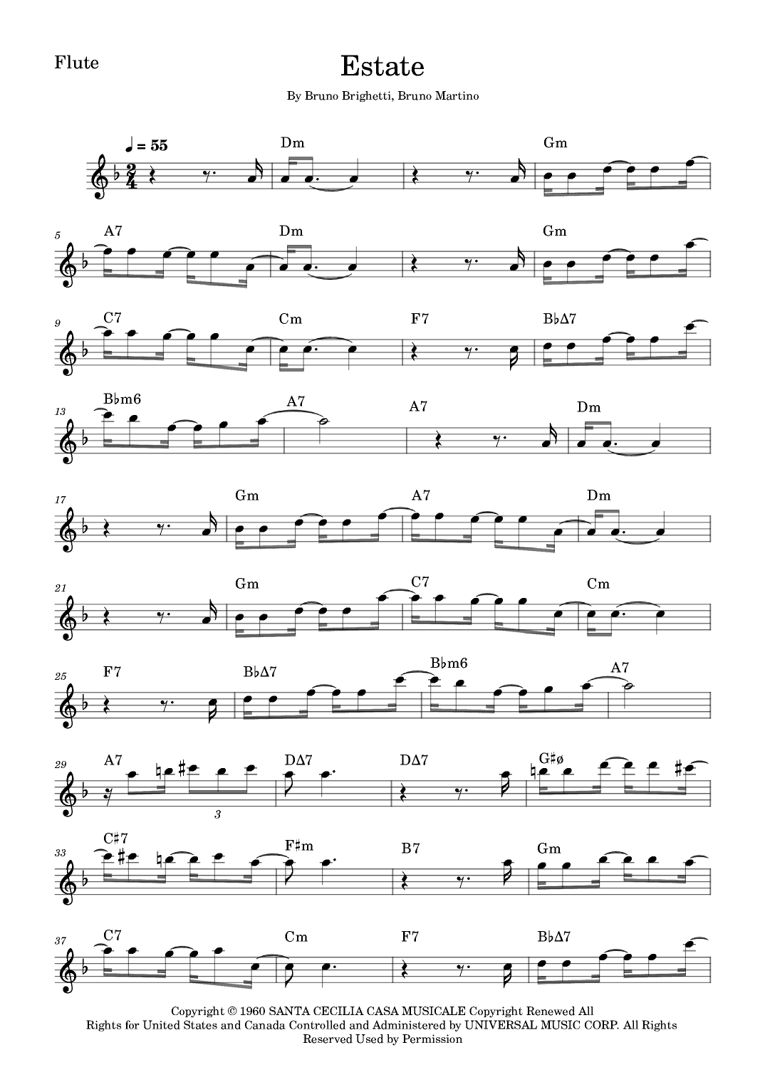 Estate (arr. Fabio Eduardo de Oliveira)