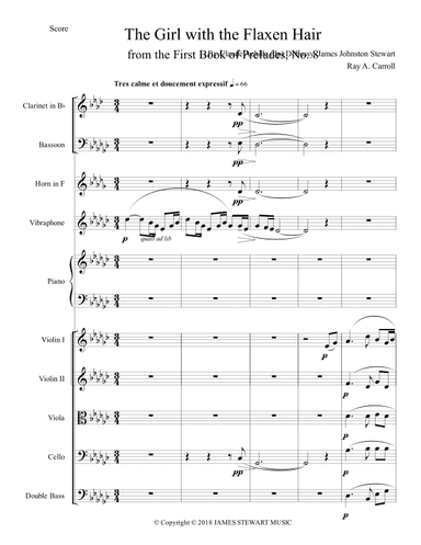 The Girl with the Flaxen Hair (arr. Ray A. Carroll)