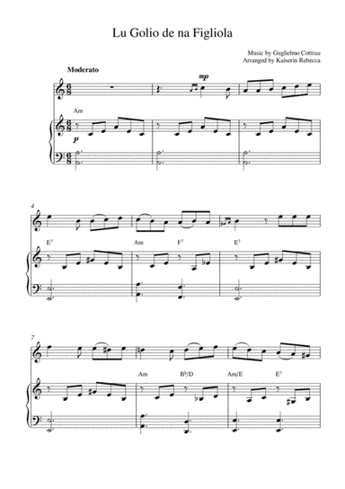 Lu Golio de na Figliola (arr. Kaiserin Rebecca)
