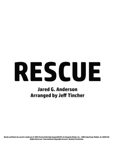 Rescue (arr. Jeff Tincher)