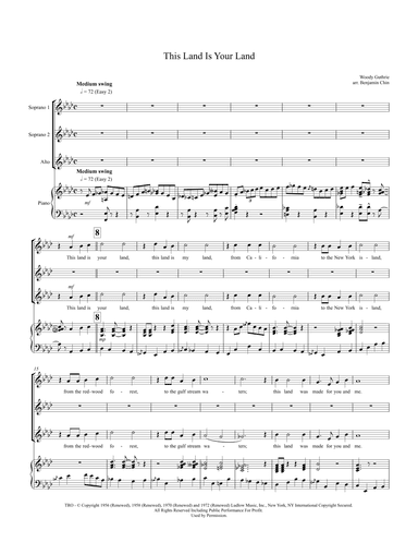 This Land Is Your Land (arr. Benjamin Chin)