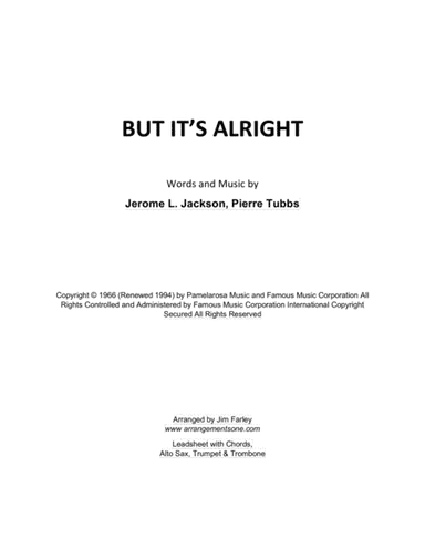 But It's Alright (arr. Jim Farley www.arrangementsone.com)