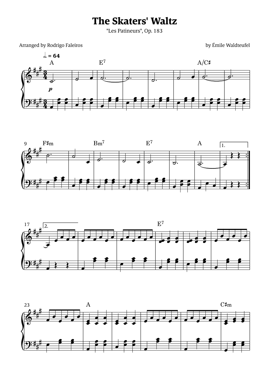 The Skaters Waltz (arr. Rodrigo Faleiros)