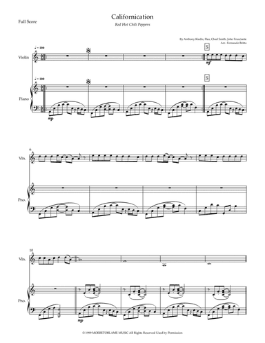 Californication (arr. Fernando Britto)