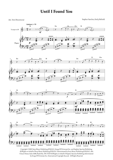 Until I Found You (arr. Tom Drummond)