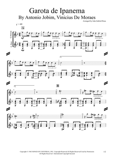 Garôta De Ipanema (arr. João Gabriel Rosa)