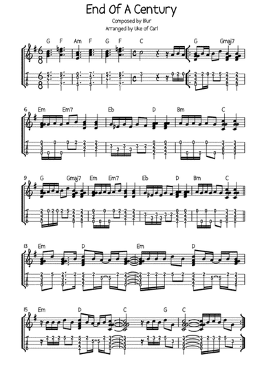 End Of A Century (arr. Carl Thomas - Uke of Carl)