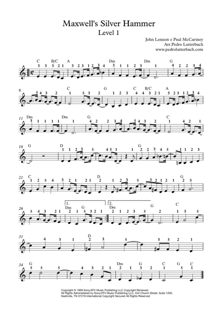 Maxwell's Silver Hammer (arr. Pedro Lutterbach)