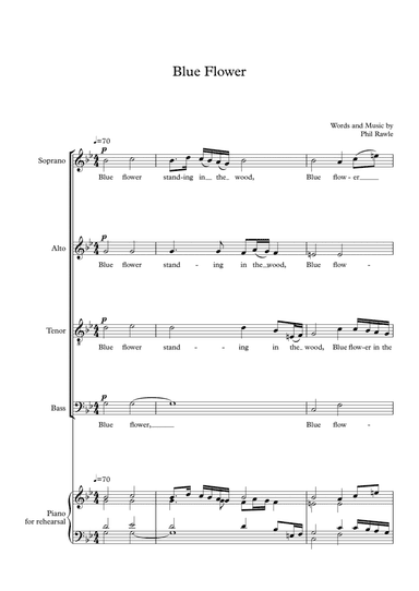 Blue Flower - A cappella choir