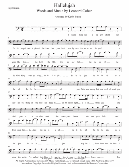 Hallelujah (arr. Kevin Busse)