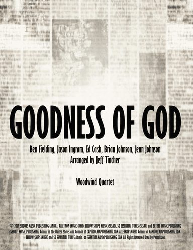 Goodness Of God (arr. Jeff Tincher)