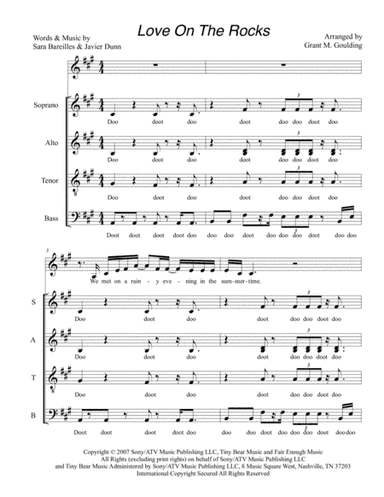 Love On The Rocks (arr. Grant M. Goulding)