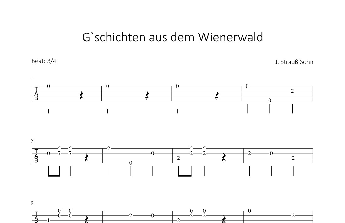 Gschichten aus dem Wienerwald (arr. Bettina Schipp)