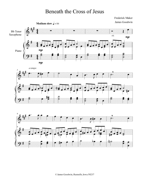 Beneath the Cross of Jesus (arr. James Goodwin)