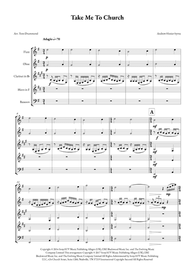 Take Me To Church (arr. Tom Drummond)