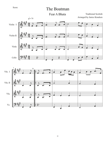 The Boatman/Fear a Bhata (arr. Janice Knudsen)