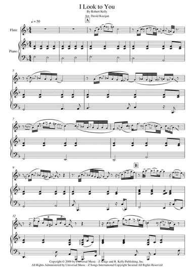 I Look To You (arr. David Kocijan)
