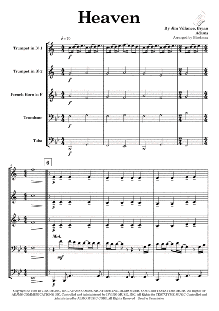 Heaven (arr. BlechMax)