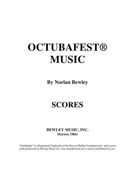 Octubafest Music Score Book - Tuba/Euphonium Quartet (arr. Norlan Bewley)