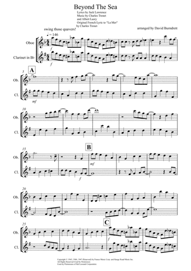 Beyond The Sea (arr. David Burndrett)