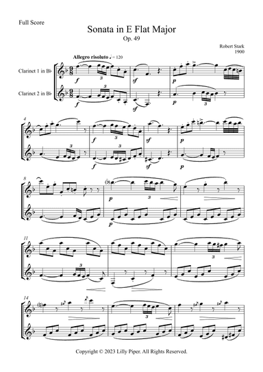Sonata in Eb Major (arr. Lilly Piper)