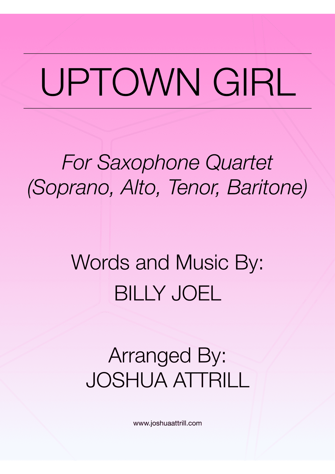 Uptown Girl (arr. Joshua Attrill)