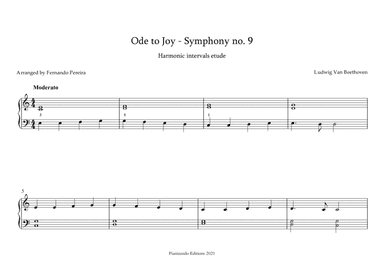Ode to Joy - Intervals Etude (arr. Fernando Pereira)