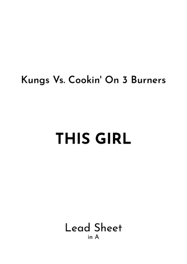 This Girl (arr. Jireh J.)