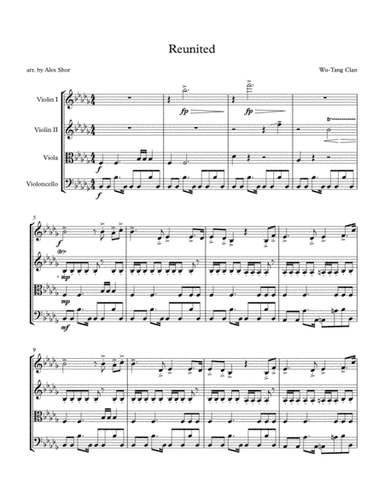 Reunited For String Quartet (arr. Alex Shor)