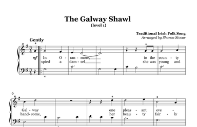 The Galway Shawl (level 1 piano) (arr. Sharon Stosur)