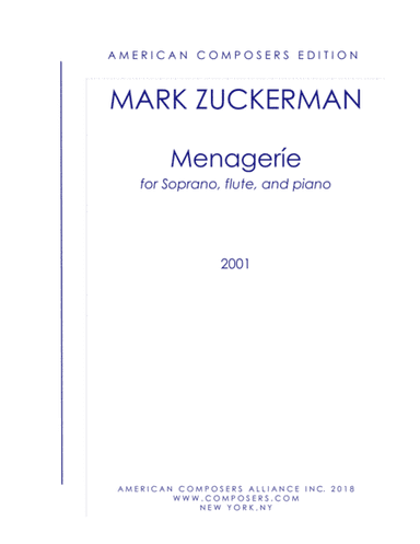 [Zuckerman] Menageríe