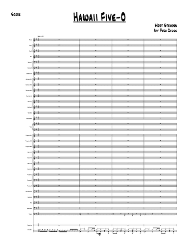 Hawaii Five O - Theme (arr. Pete Cross)