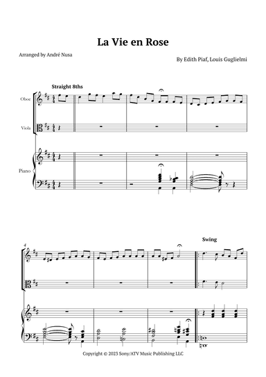 La Vie En Rose (arr. André Nusa)