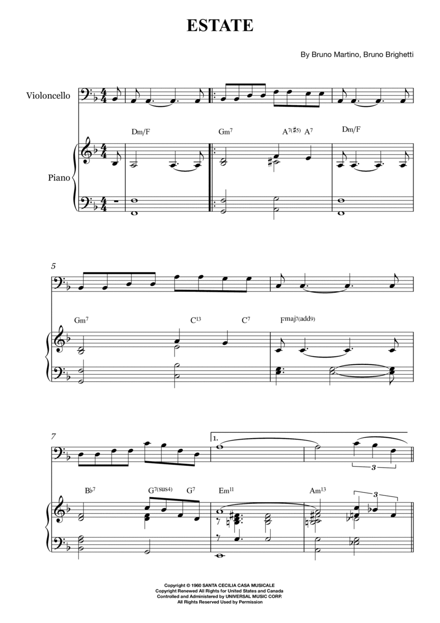 Estate (arr. Karen Gueiros)