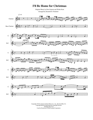 I'll Be Home For Christmas (arr. Kenneth D. Friedrich)