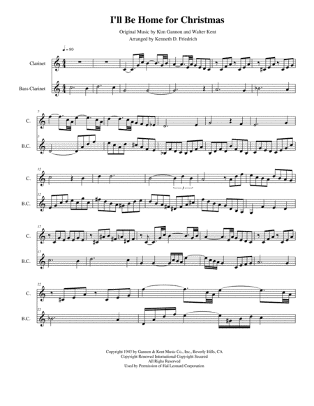 I'll Be Home For Christmas (arr. Kenneth D. Friedrich)