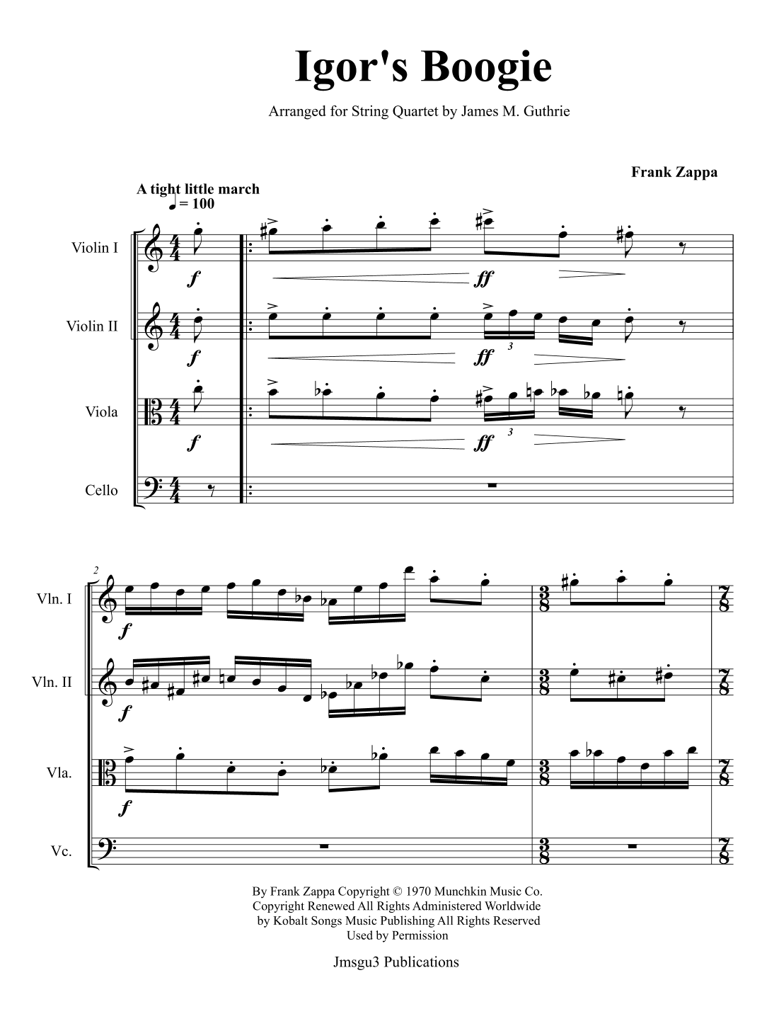 Igor's Boogie (arr. James M. Guthrie)