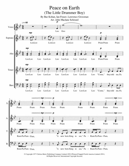 Peace On Earth (arr. John Maclane Schirard)