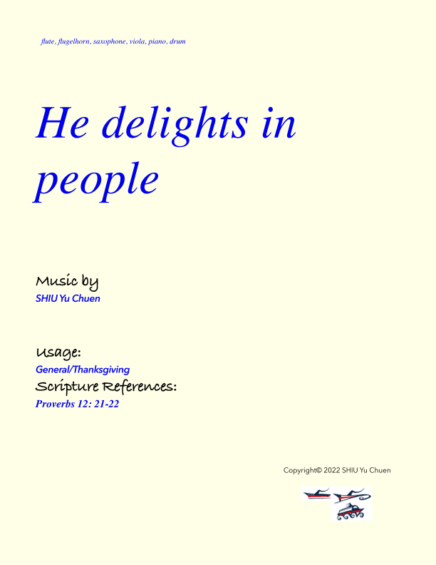 He delights in people