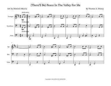 There'll Be Peace In The Valley For Me (tra.arr.) (arr. Dominic Meccia)