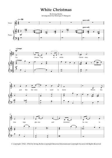 White Christmas (arr. Henrique F Mangoni)