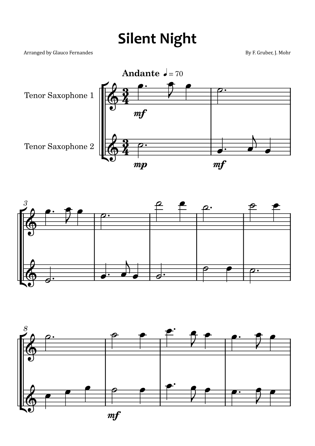 Silent Night (arr. Glauco Fernandes)