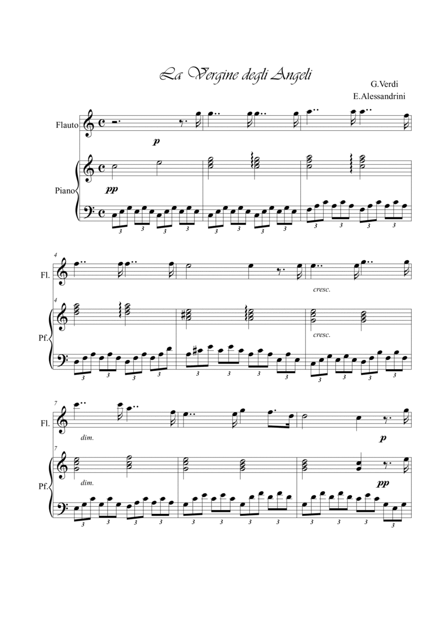 La Vergine degli Angeli (from La forza del destino) (arr. Ester Alessandrini)