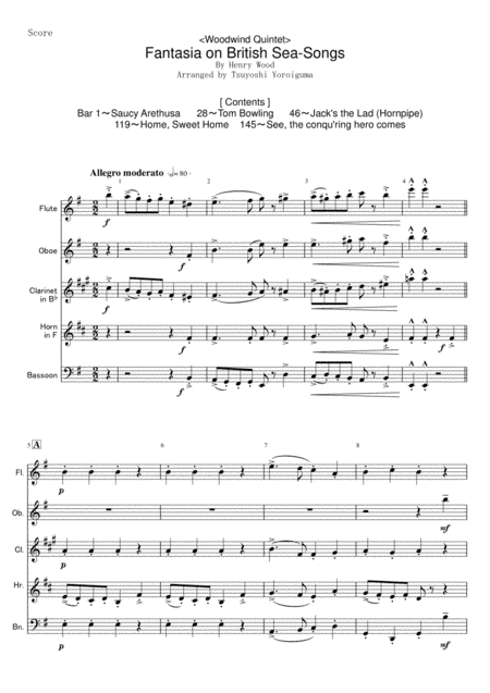Fantasia on British Sea-Songs (arr. Tsuyoshi Yoroiguma)